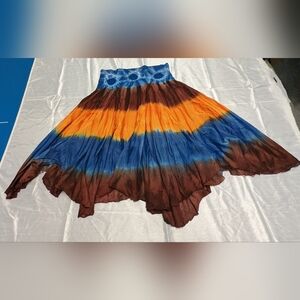 Skirt, Burrale, Large, Tie Dye